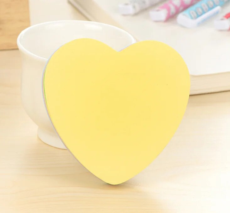 Kreativna ljubav Jednobojne naljepnice Ljepljive bilješke Memo blok Bilježnica Poklon Papirnice Escolar Papelaria Školski pribor