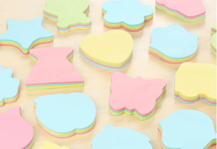 Kreativna ljubav Jednobojne naljepnice Ljepljive bilješke Memo blok Bilježnica Poklon Papirnice Escolar Papelaria Školski pribor