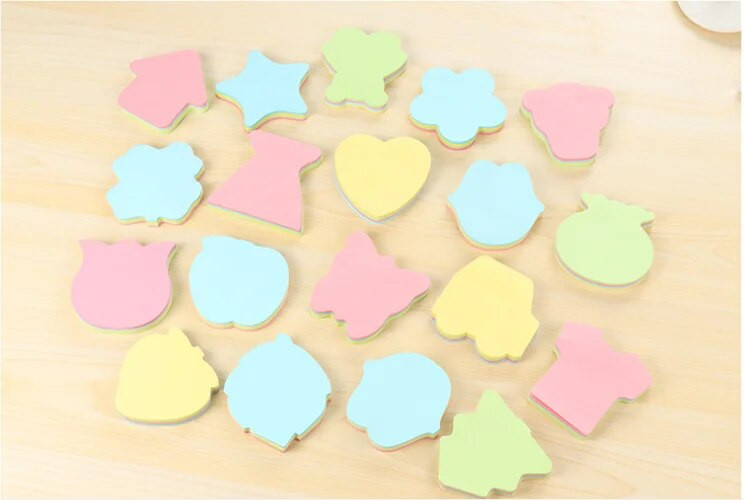 Kreativna ljubav Jednobojne naljepnice Ljepljive bilješke Memo blok Bilježnica Poklon Papirnice Escolar Papelaria Školski pribor