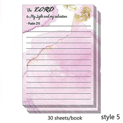 30 φύλλα Πολύχρωμα λουλούδια Αυτοκόλλητες σημειώσεις Σημειωματάριο Σημειωματάριο Λίστα εργασιών Planner Tearable Memo Pad Stationery