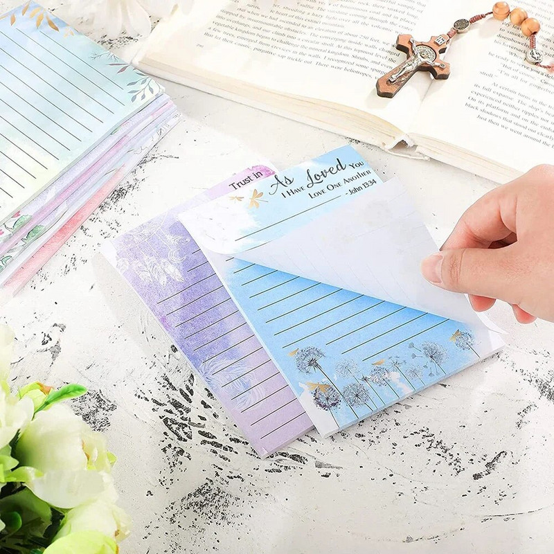 30 φύλλα Πολύχρωμα λουλούδια Αυτοκόλλητες σημειώσεις Σημειωματάριο Σημειωματάριο Λίστα εργασιών Planner Tearable Memo Pad Stationery