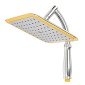 RecabLeght 9 ιντσών υψηλής πίεσης 360 Ρυθμιζόμενο μεγάλο στρογγυλό ψεκαστήρα βροχοπτώσεων Μπάνιο χειρός ντους