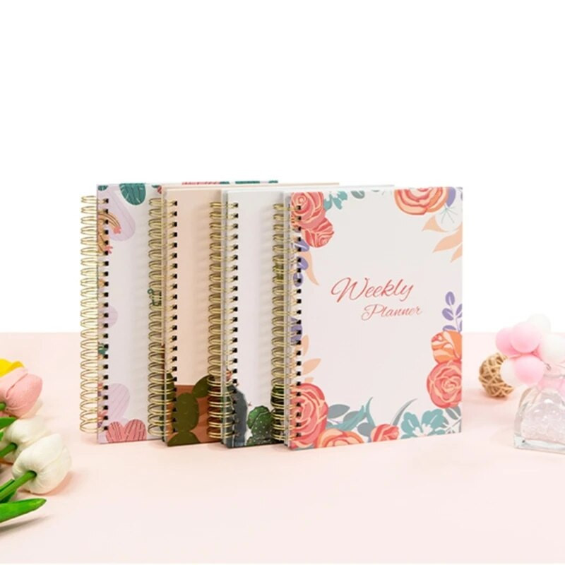 Dnevno Tjedno Mjesečno Bilježnica Planer Spiralna Bilježnica Planiranje vremena Memo