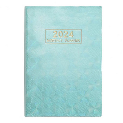 2024 m. planuotojo darbotvarkės užrašų knygelė Aukščiausios kokybės storinto popieriaus savaitės mėnesinių susitikimų knygelė A5 planavimo sąsiuvinis