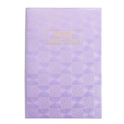 2024 m. planuotojo darbotvarkės užrašų knygelė Aukščiausios kokybės storinto popieriaus savaitės mėnesinių susitikimų knygelė A5 planavimo sąsiuvinis