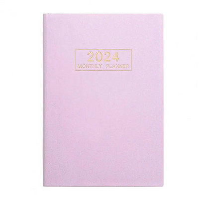 2024 m. planuotojo darbotvarkės užrašų knygelė Aukščiausios kokybės storinto popieriaus savaitės mėnesinių susitikimų knygelė A5 planavimo sąsiuvinis