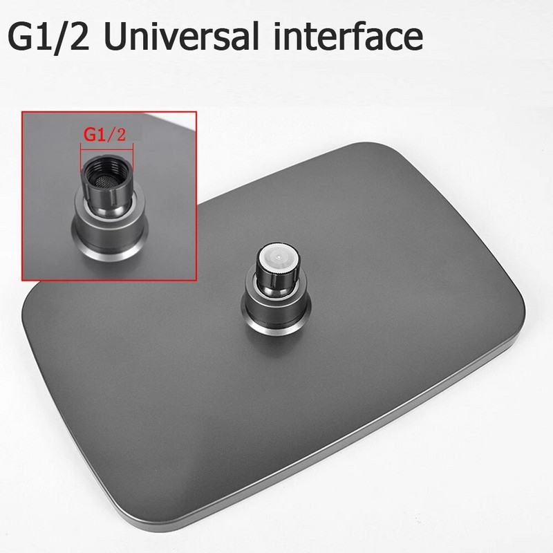 Μαύρη κεφαλή ντουζιέρας 360 περιστροφής 360 περιστροφής σε οροφή υπερπλήρωσης με υπερφόρτιση