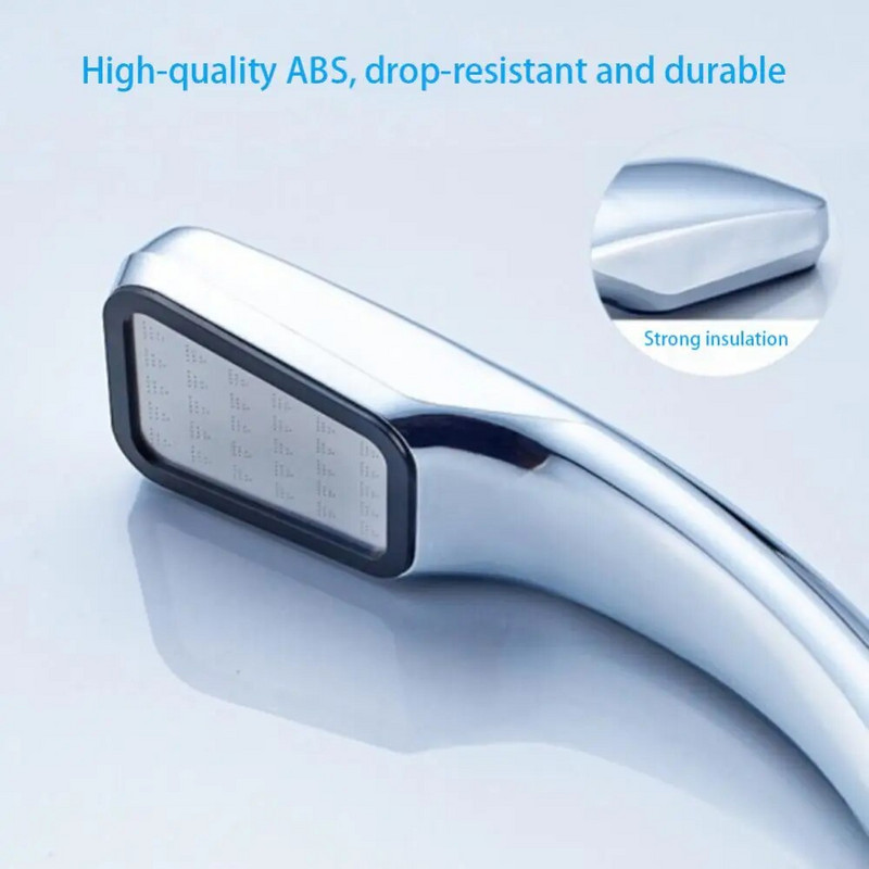 Ruudukujuline dušipea, 300 auku, vett säästev düüs koos kõhulihastega Kroomitud kõrgsurvedušiotsik Vannitoa tarvikud Pihusti dušš