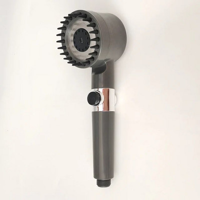 „Premier“ dušo galvutės lietaus aukšto slėgio 3 režimai reguliuojamas purškiklis su masažo šepetėlio filtru, vonios kambario priedais