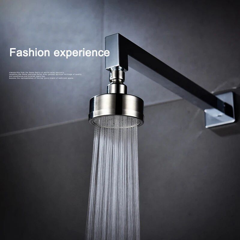 82/118 χιλιοστά από ανοξείδωτο χάλυβα Κεφαλή ντουζιέρας Μπάνιο στρογγυλό νερό εξοικονόμησης πίεσης Ενίσχυση κεφαλής ντους Ακροφύσιο κορυφής ψεκασμού με αποσπώμενο πλενόμενο