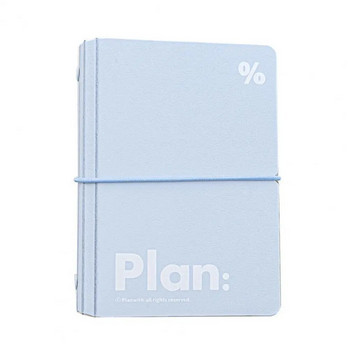 Преносим планер за подвързване с прозрачен джоб, дебела защитна хартия, без мастило, гладко писане, многофункционален дневник, бележник