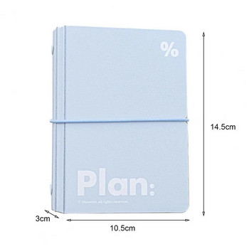 Φορητό Binder Planner με διαφανή τσέπη, παχύ χαρτί προστασίας Ink-bleed Free Smooth Writing Multi-function Notebook Journal