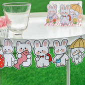 30 lehte Kawaii memoplokk Loominguline armas jänesekleebis Kleepmärkmed Postitatud Planeerija Kirjatarbed Koolitarbed Paberkleebised