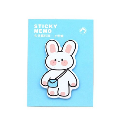 30 lehte Kawaii memoplokk Loominguline armas jänesekleebis Kleepmärkmed Postitatud Planeerija Kirjatarbed Koolitarbed Paberkleebised