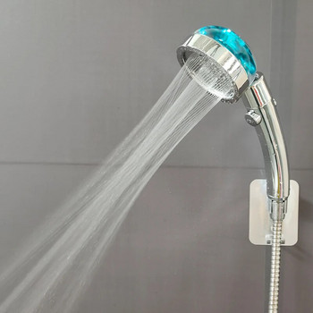 Душ слушалка Properller с високо налягане и стоп бутон Въртяща се на 360 водоспестяваща ръчна душ глава за баня с турбокомпресор Душ глава за баня