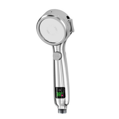 Νέα κεφαλή ντουζιέρας υψηλής πίεσης χειρός μπάνιου εξοικονόμησης νερού ρυθμιζόμενη ψηφιακή οθόνη LED ψεκασμού LED