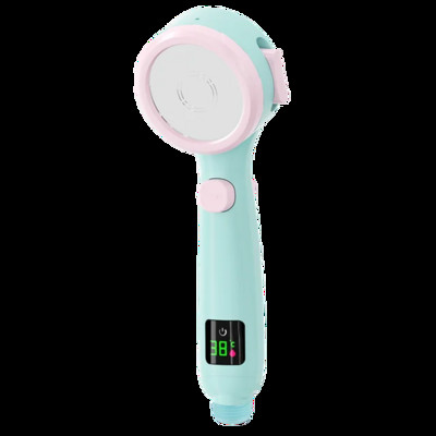 Νέα κεφαλή ντουζιέρας υψηλής πίεσης χειρός μπάνιου εξοικονόμησης νερού ρυθμιζόμενη ψηφιακή οθόνη LED ψεκασμού LED