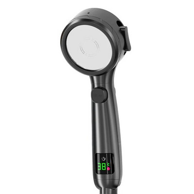 Νέα κεφαλή ντουζιέρας υψηλής πίεσης χειρός μπάνιου εξοικονόμησης νερού ρυθμιζόμενη ψηφιακή οθόνη LED ψεκασμού LED