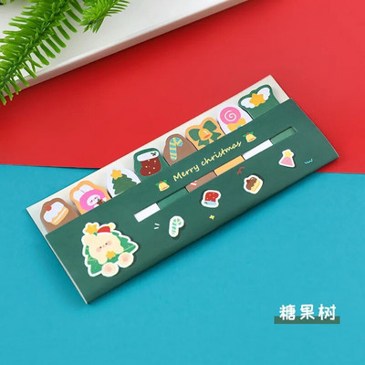 Uued häid jõule Kleepmärkmed Kawaii Isekleepuvad memoplaadid Paberkleebised Kleebised Scrapbooking Kirjatarbed Märkmik