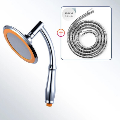 6 ιντσών κεφαλή ντους βροχής υψηλής πίεσης, κεφαλή ντους χειρός 360 ρυθμιζόμενα αξεσουάρ μπάνιου, εξοικονόμηση νερού