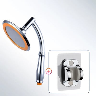 6 ιντσών κεφαλή ντους βροχής υψηλής πίεσης, κεφαλή ντους χειρός 360 ρυθμιζόμενα αξεσουάρ μπάνιου, εξοικονόμηση νερού