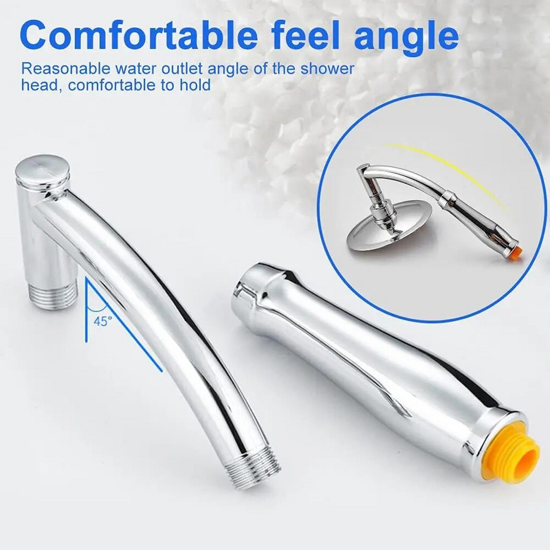 6 ιντσών κεφαλή ντους βροχής υψηλής πίεσης, κεφαλή ντους χειρός 360 ρυθμιζόμενα αξεσουάρ μπάνιου, εξοικονόμηση νερού