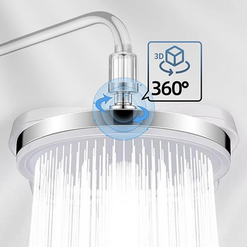 6 режима Дъждовна душ глава с високо налягане, Дъждовна душ слушалка за спестяване на вода Magic Water Flow, Аксесоари за баня