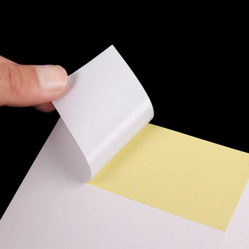 5 листа Етикети с адрес Бели листове A4 Самозалепващ се етикет за опаковки за мастиленоструен/лазерен принтер Етикет Офис Училищни пособия