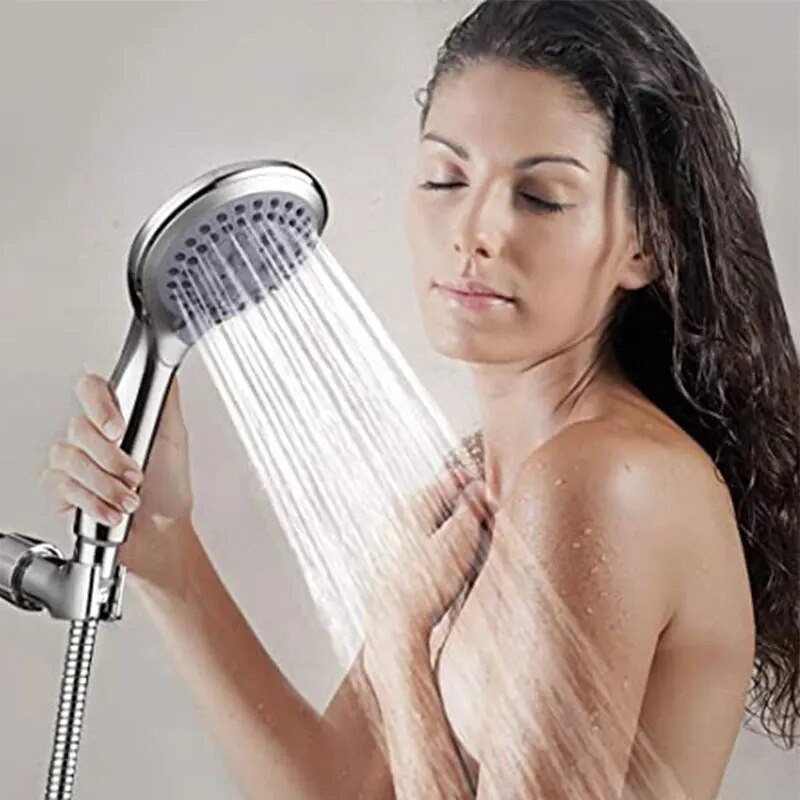 Zhangji vannitoa 5-režiimiline dušipea, suur paneel, vett säästev otsik Klassikaline standarddisain G1/2 dušitarvikud Juhuslikud värvid