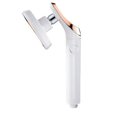 Κεφαλή ντους βροχής, 360 μοίρες περιστρεφόμενη εξοικονόμηση νερού, κεφαλή ντους υψηλής πίεσης με στάση νερού με ένα κλειδί, αξεσουάρ μπάνιου