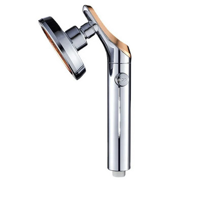 Κεφαλή ντους βροχής, 360 μοίρες περιστρεφόμενη εξοικονόμηση νερού, κεφαλή ντους υψηλής πίεσης με στάση νερού με ένα κλειδί, αξεσουάρ μπάνιου