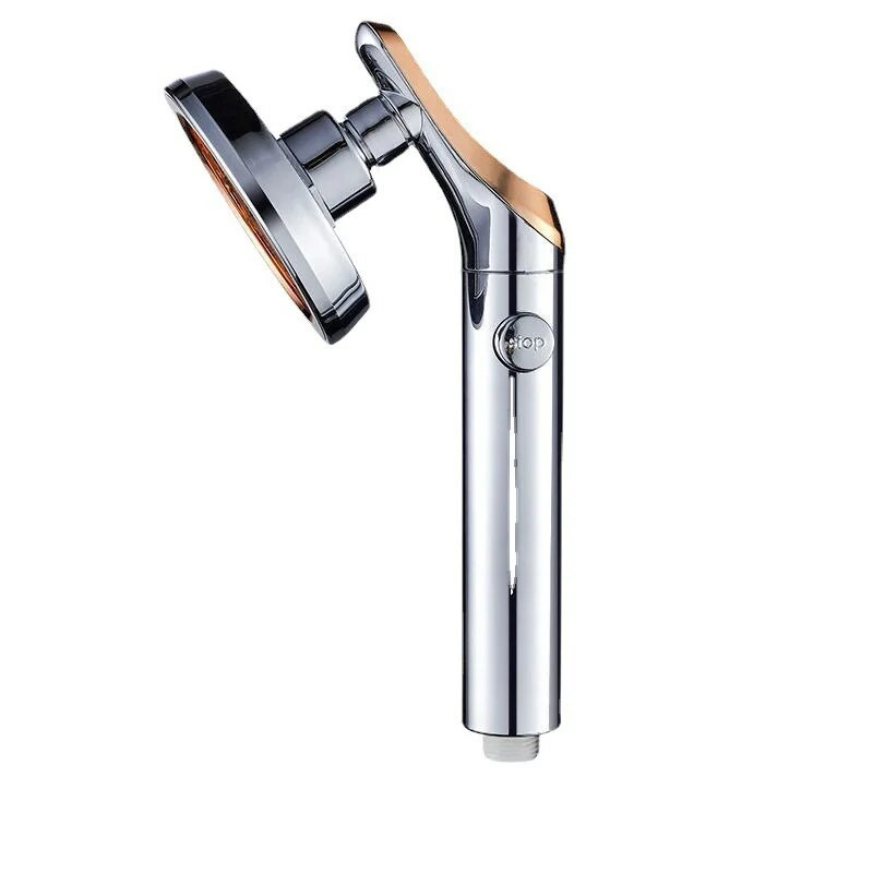 Κεφαλή ντους βροχής, 360 μοίρες περιστρεφόμενη εξοικονόμηση νερού, κεφαλή ντους υψηλής πίεσης με στάση νερού με ένα κλειδί, αξεσουάρ μπάνιου