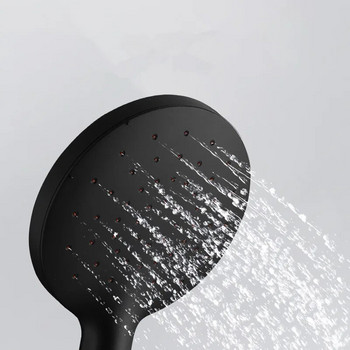 Ръчна душ слушалка Спестяване на вода Черна дюза за валежи в банята Аератор Ръчен високо налягане