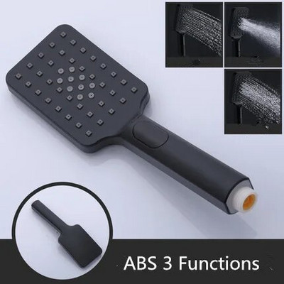 Käeshoitav dušiotsik vett säästev must vannituba vihmasadu otsik aeraator kõrgsurve käeshoitav