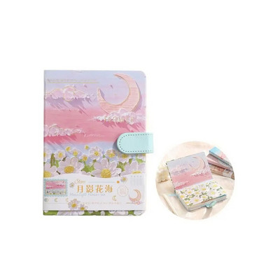 Χειροποίητο Τετράδιο Μόδας Ελαιογραφία Λογοτεχνικό ύφος Thicken Travelers Επαγγελματικό Σημειωματάριο Πολύχρωμο Βιβλίο Ημερολογίου