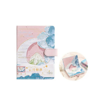 Χειροποίητο Τετράδιο Μόδας Ελαιογραφία Λογοτεχνικό ύφος Thicken Travelers Επαγγελματικό Σημειωματάριο Πολύχρωμο Βιβλίο Ημερολογίου