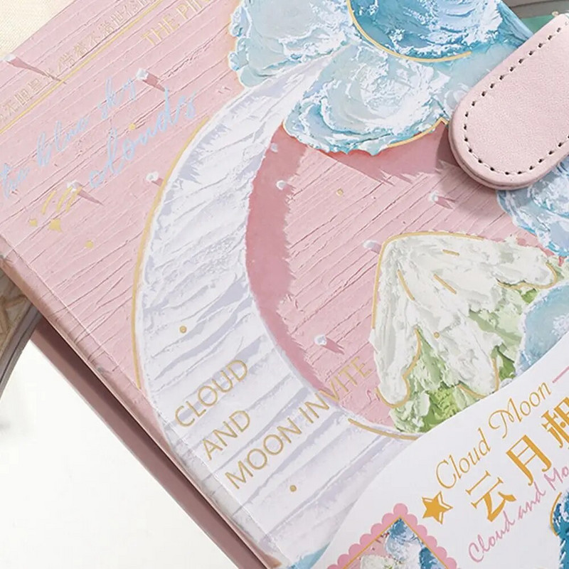 Χειροποίητο Τετράδιο Μόδας Ελαιογραφία Λογοτεχνικό ύφος Thicken Travelers Επαγγελματικό Σημειωματάριο Πολύχρωμο Βιβλίο Ημερολογίου