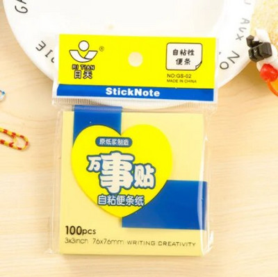 Jednofarebné štvorcové nálepky Lepiace poznámky Poznámkový blok Poznámkový blok Darčekové písacie potreby Escolar Papelaria Školské potreby