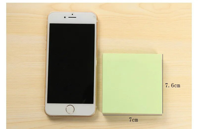 Jednofarebné štvorcové nálepky Lepiace poznámky Poznámkový blok Poznámkový blok Darčekové písacie potreby Escolar Papelaria Školské potreby