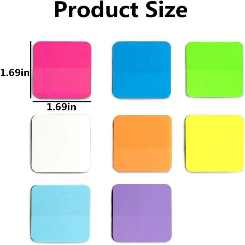 160 φύλλα 8 χρώματα Σημειώσεις κολλώδεις σημειωματάριο Φθορίζον χρώμα Διαφανή αυτοκόλλητα Διαφανή Morandi σημειωματάρια Σχολική γραφική ύλη