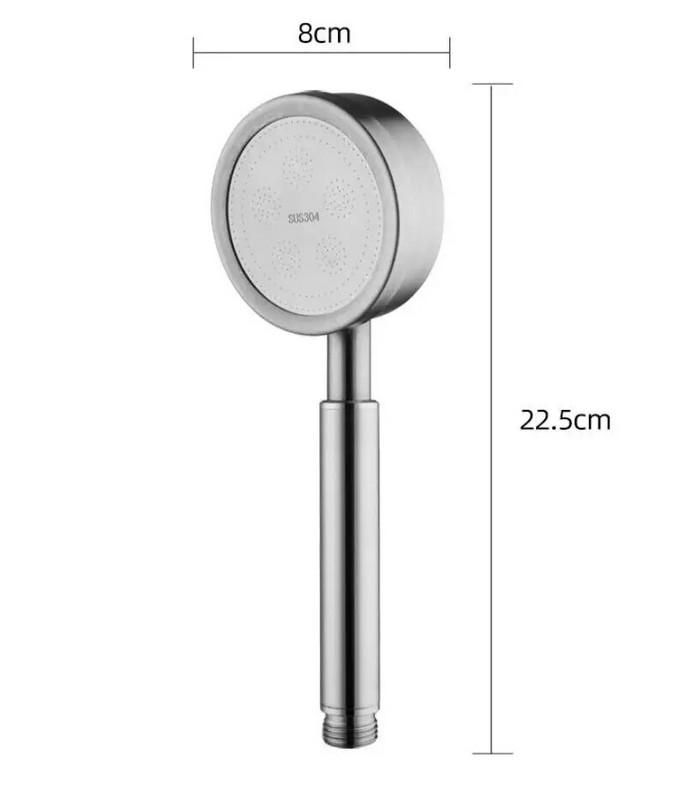 304 Κεφαλή ντους υψηλής πίεσης από ανοξείδωτο χάλυβα για μπάνιο επιτοίχια, εξοικονόμηση νερού, κεφαλές ντους βροχής υπό πίεση