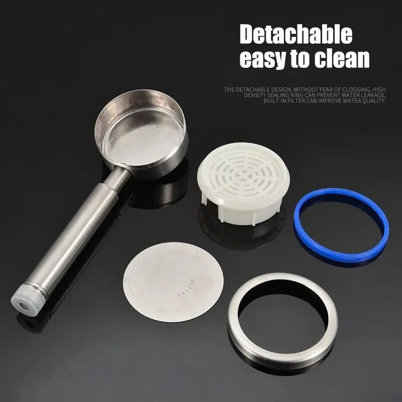 304 Κεφαλή ντους υψηλής πίεσης από ανοξείδωτο χάλυβα για μπάνιο επιτοίχια, εξοικονόμηση νερού, κεφαλές ντους βροχής υπό πίεση