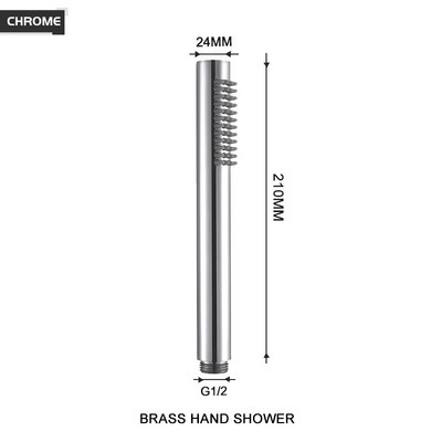 Χειρός ορειχάλκινος ψεκαστήρας ντουζιέρας χειρός, στρογγυλός, λευκός/βουρτσισμένος χρυσός/χρώμιο/γκρι/μαύρος ματ Ψεκαστήρας μπάνιου