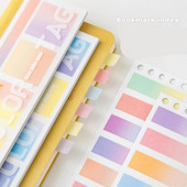 20 φύλλα ντεγκραντέ Έγχρωμη ετικέτα Ευρετήριο Αυτοκόλλητα Φοιτητής Εγγράψιμο Αυτοκόλλητο Ταξινόμησης Σελιδοδείκτες Υπόμνημα Υπόμνημα Χαρτικά