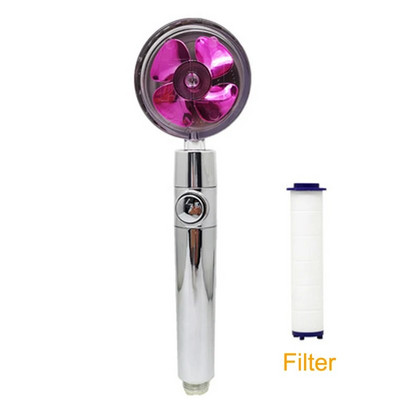 2022. aasta dušiotsik, veesäästlik vool 360 kraadi, pöörlev väikese ventilaatoriga ABS vihma kõrgsurve pihustiotsik Vannitoa tarvikud