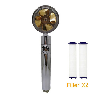 2022. aasta dušiotsik, veesäästlik vool 360 kraadi, pöörlev väikese ventilaatoriga ABS vihma kõrgsurve pihustiotsik Vannitoa tarvikud