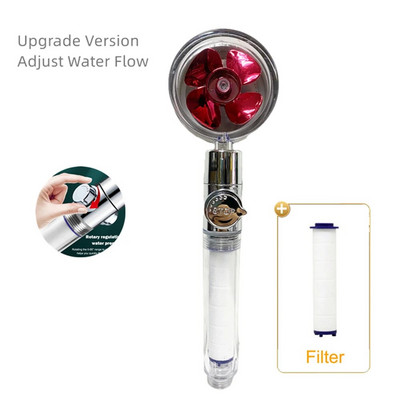 2022. aasta dušiotsik, veesäästlik vool 360 kraadi, pöörlev väikese ventilaatoriga ABS vihma kõrgsurve pihustiotsik Vannitoa tarvikud