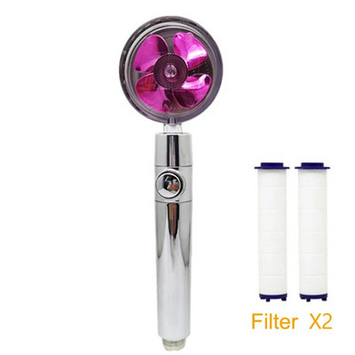 2022. aasta dušiotsik, veesäästlik vool 360 kraadi, pöörlev väikese ventilaatoriga ABS vihma kõrgsurve pihustiotsik Vannitoa tarvikud