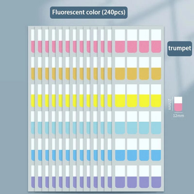 Αυτοκόλλητα ευρετηρίου Αυτοκόλλητα με αυτοκόλλητες ετικέτες που επισημαίνονται με έγχρωμο αυτοκόλλητο φθορίζοντος αυτοκόλλητο οδηγιών αυτοκόλλητες σημειώσεις