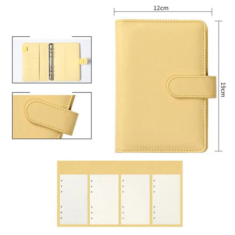 DIY Binder Notebook Writing Notebook Διακοσμητικό Ορθογώνιο Ημερολόγιο για Σχολικό Κάλυμμα Τάξης